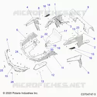 KAROSSERIE HINTEN RACK AND FENDERS