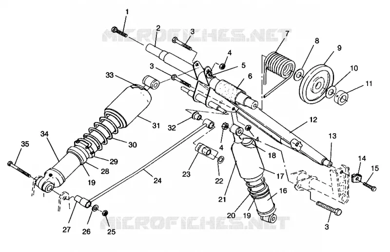HINTER Drehmomentarm CLASSIC 0963865 (4935383538B013)