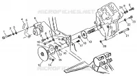 GETRIEBEGEHÄUSE/BREMSE AND KETTEN ??COVER MOUNTING XPRESS 300 W97CA28C AND  XPRESS 400 (4939603960C009)