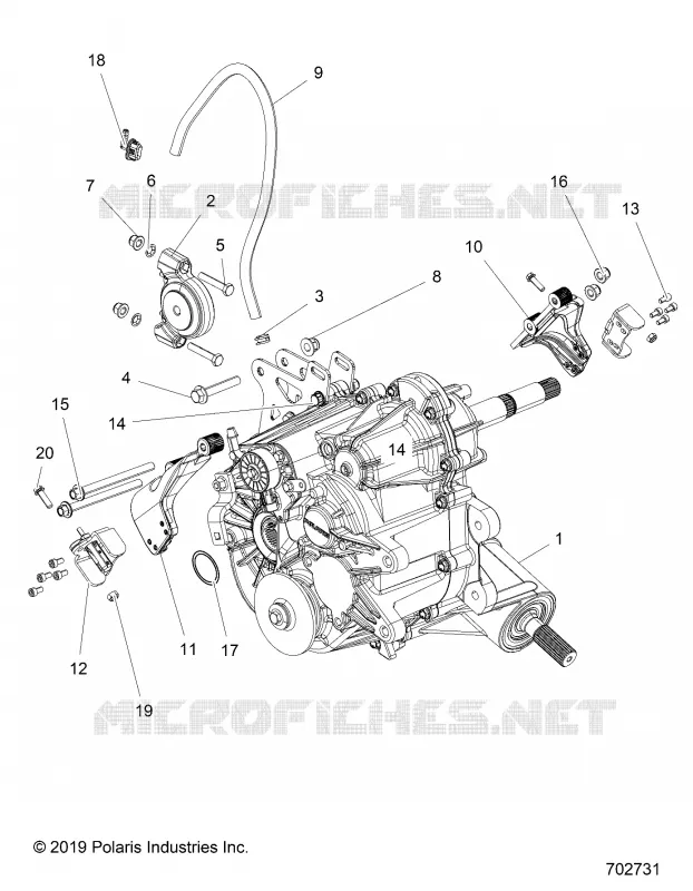ANTRIEB, MAIN GEARCASE MOUNTING