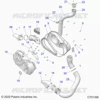 ANTRIEB, CLUTCH COVER AND DUCTING