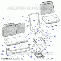SITZ ASM. AND SLIDER