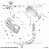 ANTRIEB, CLUTCH COVER AND DUCTING