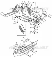 FRONT SUSPENSION AND SKI