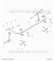 SUSPENSION, STABILISATORSTANGE, REAR