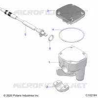 LENKUNG, CONTROLS, THROTTLE ASM. AND CABLE