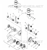 KOLBEN   KURBELWELLE  500 EFI 0952774, EFI SKS 0952574,   EFI SKS PT 09529 (4929052905C013)