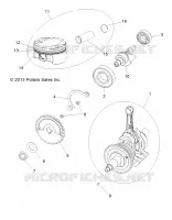 MOTOR, KURBELWELLE, KOLBEN AND BALANCE SHAFT