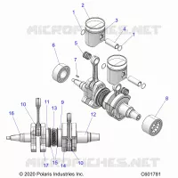 ENGINE, PISTON AND KURBELWELLE