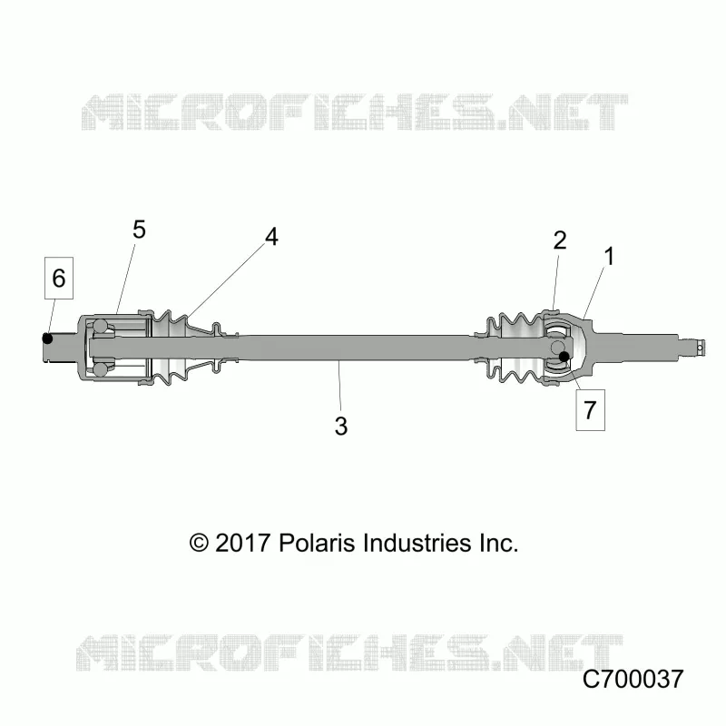 ANTRIEB, REAR HALF SHAFT