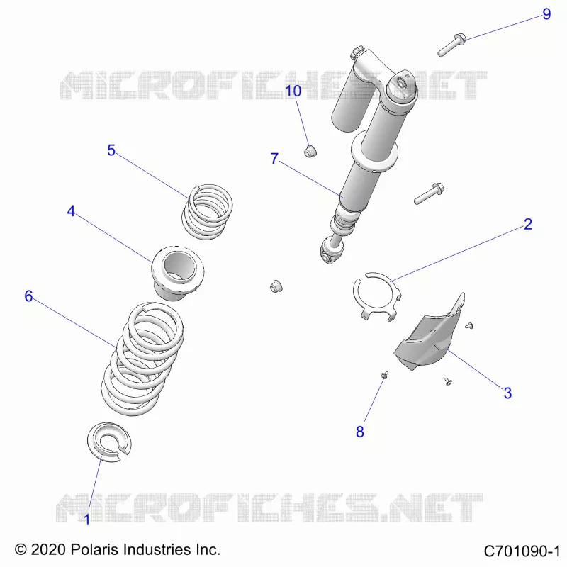 SUSPENSION, REAR SHOCK MOUNTING