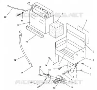 AKKUBOX ASSEMBLY 500 EFI / 0930674 and  500 EFI SKS / 0930574 (4922962296028A)
