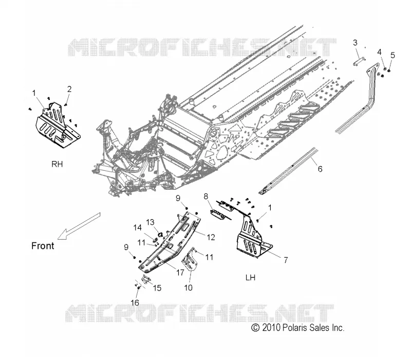 CHASSIS, CLUTCH GUARD AND FUßSTÜTZES