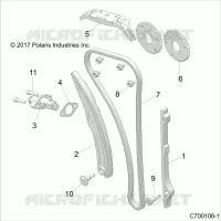 CAM CHAIN AND TENSIONER