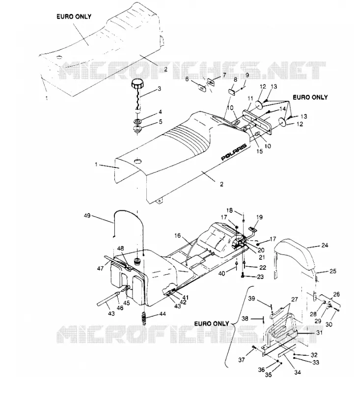 SITZ   GASBEHÄLTER ASSEMBLY Storm 0950782, Storm SKS 0950582,  Euro Storm E9 (4929012901A008)