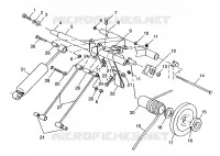 HINTER Drehmomentarm 500 INDY 0982764(A)(B) and EUROPEAN 500 INDY E982764A (4942104210B010)
