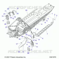 CHASSIS, CLUTCH GUARD, FOOTRESTS, AND RUNNING BOARDS