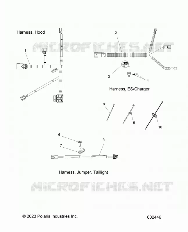 ELEKTRIC, HARNESS, HOOD, E.S. START, TAILLIGHT