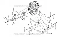RH GETRIEBEGEHÄUSE/BREMSEMOUNTING 350 4X4/W928139 (4922832283028A)
