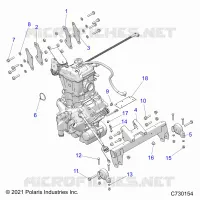 ENGINE, ÃŒBERTRAGUNG MOUNTING & LONG BLOCK