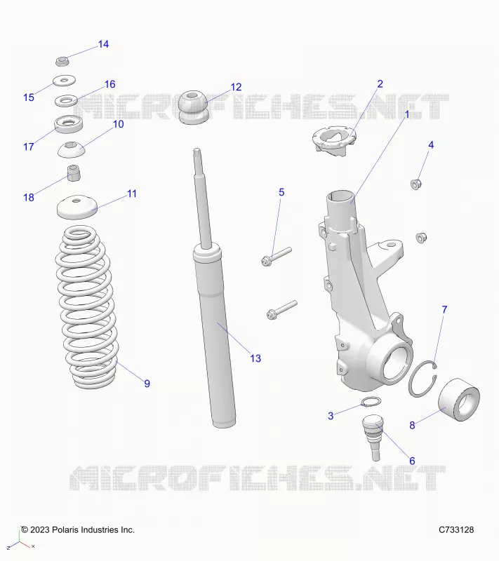 SUSPENSION, FRONT STRUT