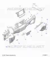 INSTRUMENTENTAFEL LOWER, RIDE COMMAND