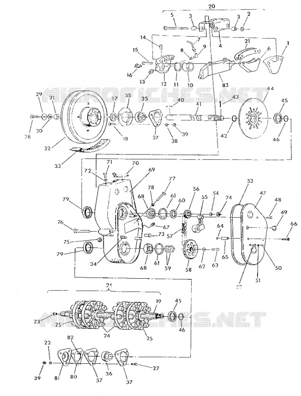Bremse und Kettenkasten 650 RXL (4919531953017A)