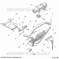 CHASSIS, FRONT BUMPER, W/WINDE