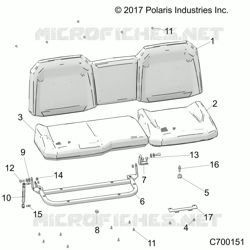 SITZ ASM. REAR