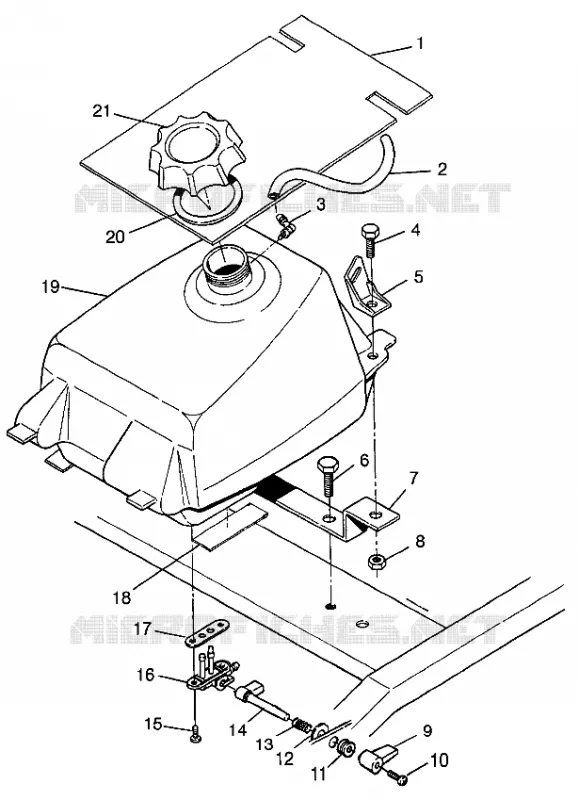 TREIBSTOFF TANK BIG BOSS 6X6 400L W97AE38A (4940814081A013)