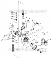 FRONT STREBE Scrambler 400 W98BC38C (4947254725B005)