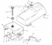 SITZ   GASBEHÄLTER WIDETRAK LX 0962064 and EUROPEAN WIDETRAK LX E962064 (4931643164A006)