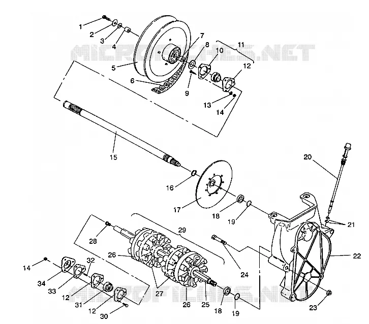 ANTRIEB ASSEMBLY Storm/0932770 and Storm SKS/0932570 (4923032303018A)