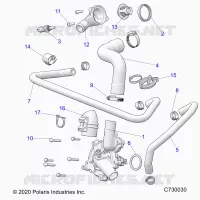 MOTOR, WATERPUMP AND BYPASS