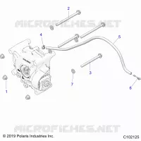 ANTRIEB, GEARCASE MOUNTING, REAR