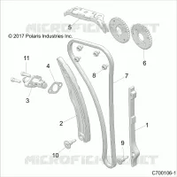 CAM CHAIN AND TENSIONER