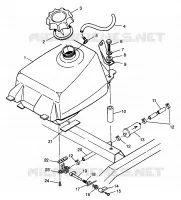 TREIBSTOFF TANK Magnum 4X4 W968144 and Swedish Magnum 4X4 S968144 (4936053605A011)
