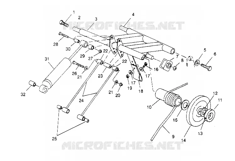 HINTER Drehmomentarm 440 0952760, 440 SKS 0952560,  and EUROPEAN 440 SK (4929032903B014)