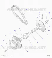 ANTRIEB, SECONDARY CLUTCH/BELT