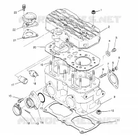 ZYLINDER 500 CARB 0962764, 500 CARB SKS 0962564,  EUROPEAN 500 CARB SKS E96 (4931873187C012)