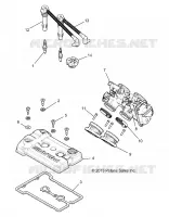 ENGINE, THROTTLE BODY AND VENTILDECKEL