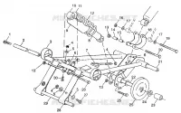 FRONT Drehmomentarm 440 XCR 0971660 (4937893789B010)