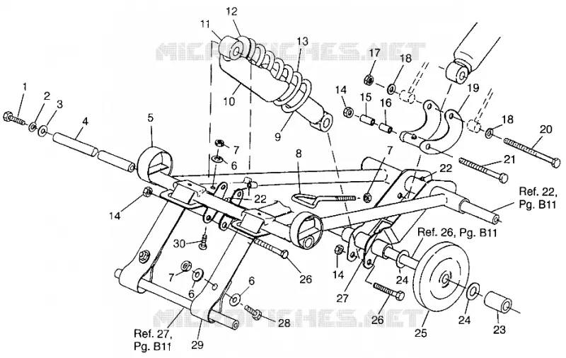 FRONT Drehmomentarm 440 XC 0971760 (4937873787B012)