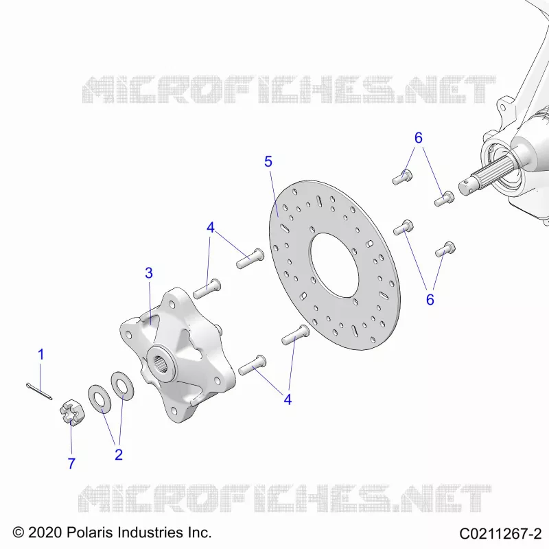 FRONT SUSPENSION HUB AND BRAKE DISC