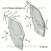 DOORS, FRONT, FULL, MOUNTING