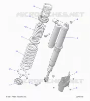 SUSPENSION, REAR SHOCK MOUNTING, ULTIMATE