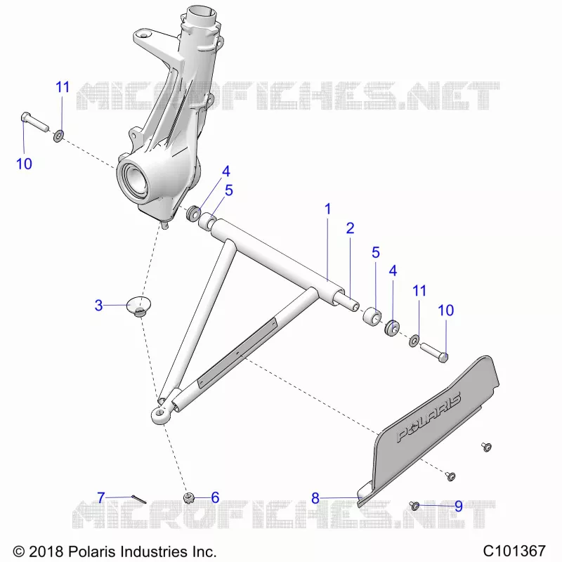 SUSPENSION, A-ARM AND STREBE MOUNTING -A18SDA57F1/SDE57F1 