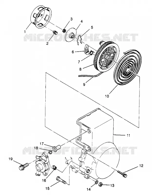 RÜCKZUG ANLASSER XLT 0970756, XLT SKS 0970556,  and XLT RMK 0970956 (4937693769D007)