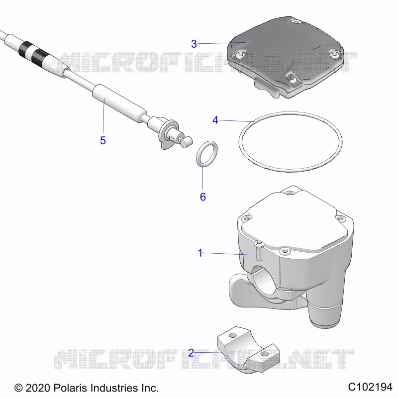LENKUNG, CONTROLS, THROTTLE ASM. AND CABLE