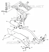 ABGASSYSTEM Magnum 4X4 W97AC42A, Swedish Magnum 4X4 S97AC42E and Norwegi (4940834083A012)